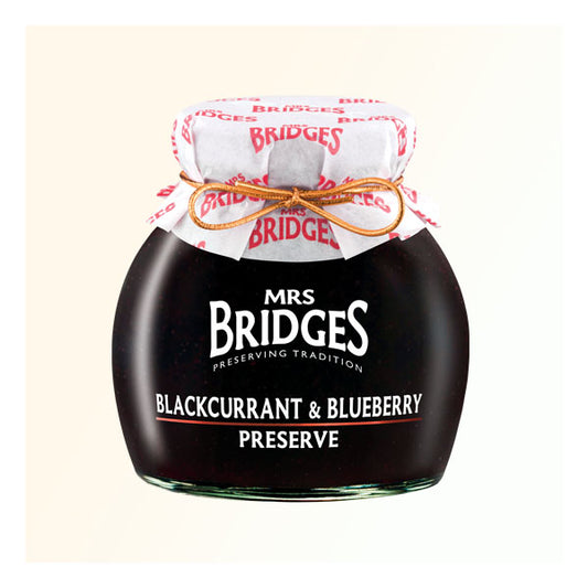 英國Mrs Bridges 黑加侖子藍莓果醬 340g